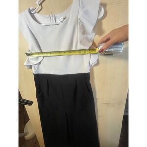 Emerald‎ Sundae  Ruffle Sleeve Black White Girl Size 14 Party